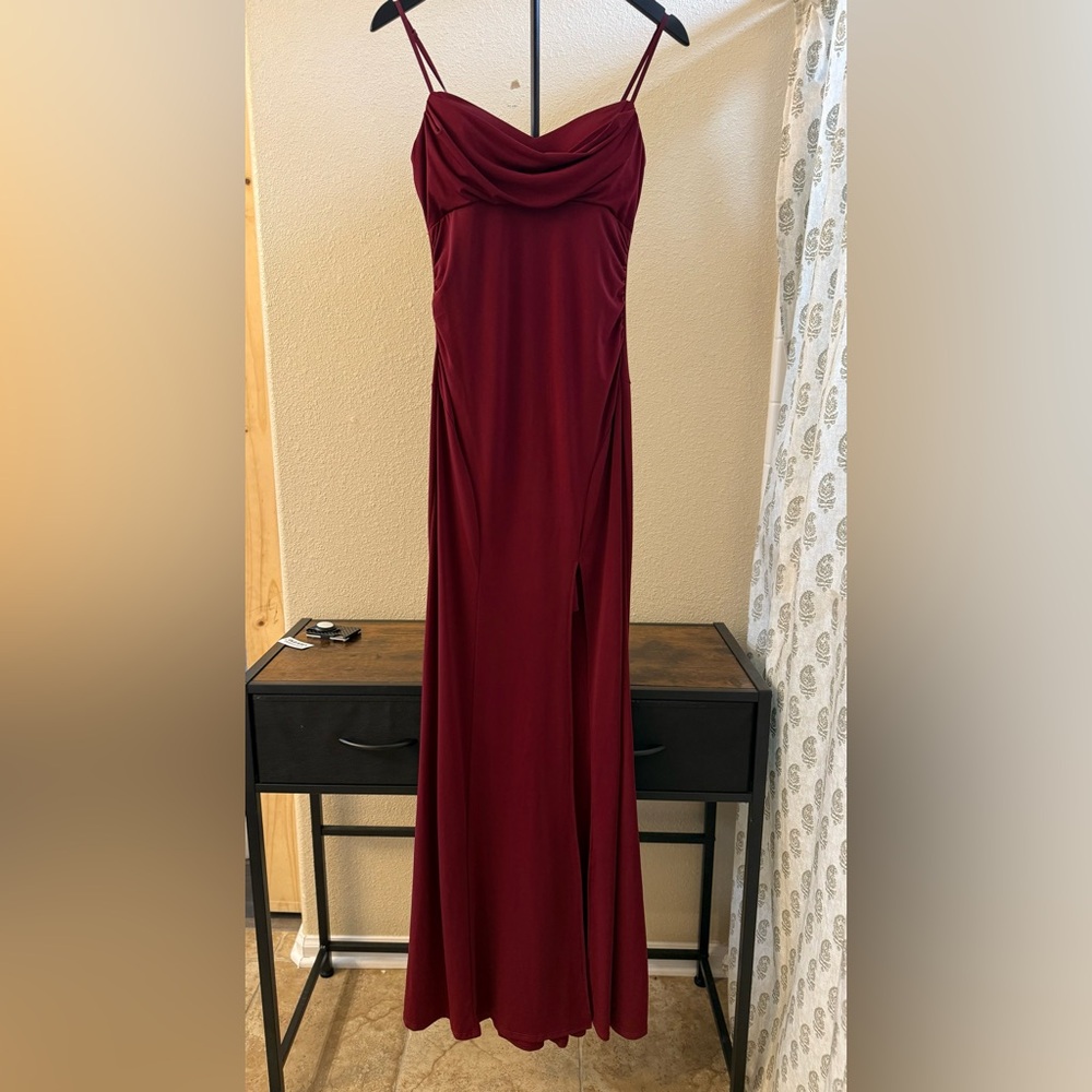Macy's Deep Red Maxi Dress